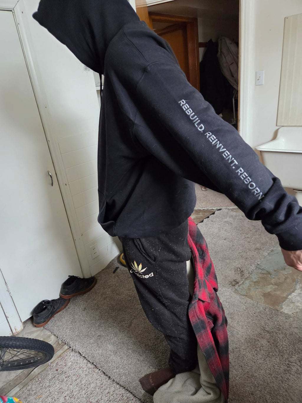 R3:BU1LT Unisex Hoodie - Phoenix Crest Design