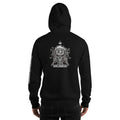 Black hoodie with the R3:UNFILTERED Edition skull design and text on the back.